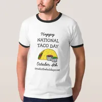 Happy National Taco Day Funny Food Holiday T-Shirt