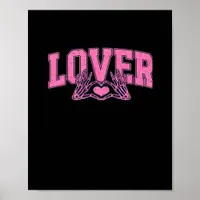 Font With Skeleton Hands Classic Poster