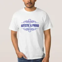 Autistic & Proud Purple Swirls T-Shirt