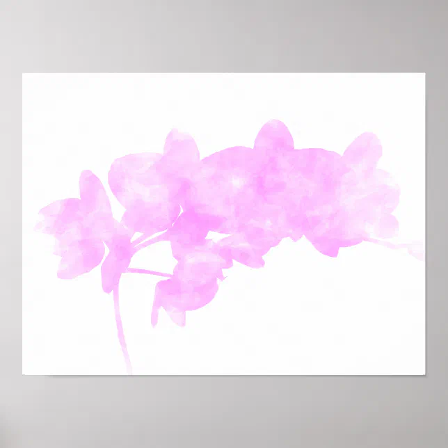 Orchid shade poster