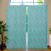 Southwest Turquoise Stone Geometric Print 50x108in Blackout Curtains