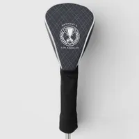 Personalised Preppy Argyle Golf Driver Head Cover
