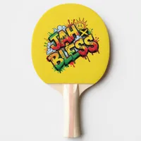 Jah Bless Reggae Ping Pong Paddle