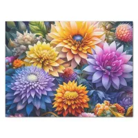 Pretty Floral Watercolor Flowers Ai Art Tissue Paper