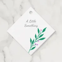 Simple Minimalist Wildflower Boho Chic Favor Tags