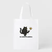 No Kings In America We The People Political Vintag Grocery Bag