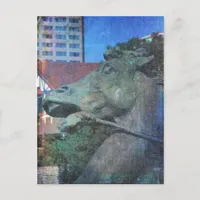 Plaza Horse Fountain Details Postcard