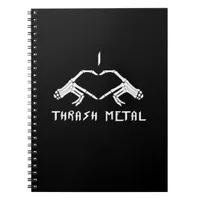 Thrash Skeleton Hands Heart Classic Notebook