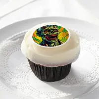 Spooky Zombie Halloween Party Edible Frosting Rounds