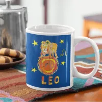 Leo the Lion zodiac sign coffee mug