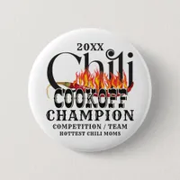 Rustic Chili Cook Off Team Contest Winner Champion Button