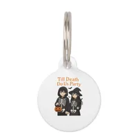 Till Death Do Us Party – Anime Halloween Couple Cl Pet ID Tag
