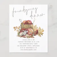 PAPER | Cute Mouse Friendsgiving Dinner Invite