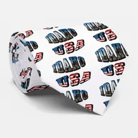 Idaho Picture State and Flag USA Text Tie