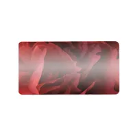 Red Carnation Floral Label