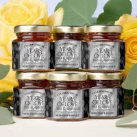 Elegant 10th Tin Wedding Anniversary Celebration Honey Jar Favors