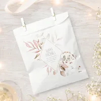Dreamy Foliage Wedding Blush Pink ID817 Favor Bag