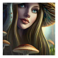 Fairytale Mushroom Fairy Acrylic Print
