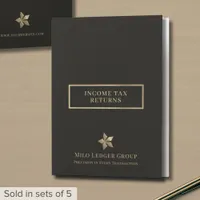 Income Tax Return Folders Black