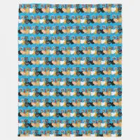 Funny Backyard Chickens Polish Hens Polka Dot Fleece Blanket