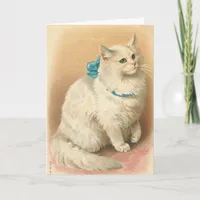 Vintage Kitty, Happy Birthday Card