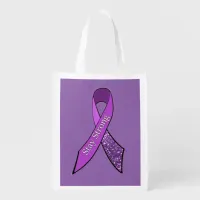 Fibromyalgia Purple Awareness Ribbon Butterfly Bag