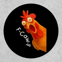 Gothic Humor Funny F Caw F Crow Design Patch