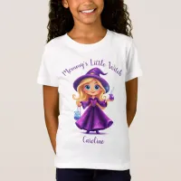 Mommy's Little Witch Halloween Girl Name T-Shirt