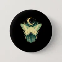 Moth Fairycore Goblincore Whimsigoth Cottagecore Button