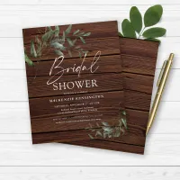 Budget Rustic Wood Eucalyptus Gold Bridal Shower