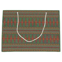 Southwest Sagebrush Green Geometric Design Large G Large Gift Bag