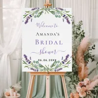 Bridal Shower lavender eucalyptus greenery welcome Foam Board