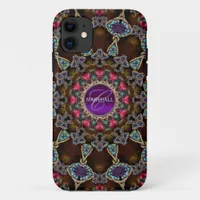 Bohemian Tapestry Art Monogram CaseMate iPhone 11 Case