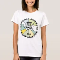 Disc Golf Personalized Couple Established Date   T-Shirt