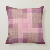 Country Pink Patchwork Pattern Cushion / Pillow