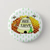 Bee- Lieve Lyme Disease Awareness Button honey bee