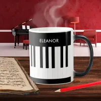 Personalized Piano Keys Music Musical Instrument Coffee Mug