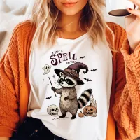 I Put a Spell on You Vintage Raccoon Halloween T-Shirt