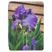 Pretty Purple Iris Floral iPad Air Cover