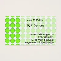 Bus. Card - Green Dots