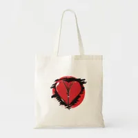 Zipper Heart Tote Bag