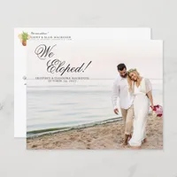 Budget Elopement Tropical Pineapple Wedding Photo