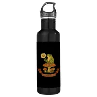 Frog Of The Garden Fairycore  Cottagecore Frog And Stainless Steel Water Bottle