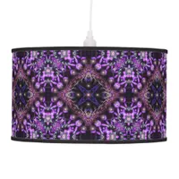 Purple Light Fractal Tapestry Lamp Shade