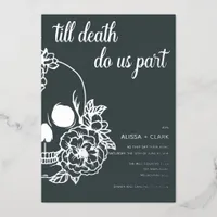 Till Death Do Us Part Modern Skull Wedding