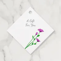 Simple Minimalist Wildflower Boho Chic Favor Tags