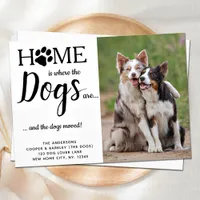 Custom Photo We've Moved Dogs Pet Moving Announcement