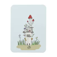 Mushroom castle magnet