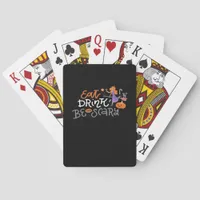 Eat Drink And Be Scary Funny Halloween Poker Cards