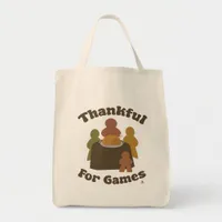 Thankful Games Thanksgiving Boardgame Motto Art Tote Bag